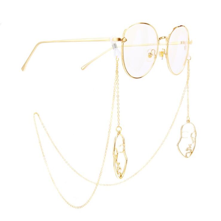 Metal non-slip chain, with mask, for glasses and masks GA031