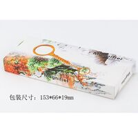 Magnifier, magnifying glass with handle 金-花60-XX, diameter: 46 mm, magnification: 8X