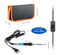 Soldering kit, 54 items, with 60 W electric soldering iron