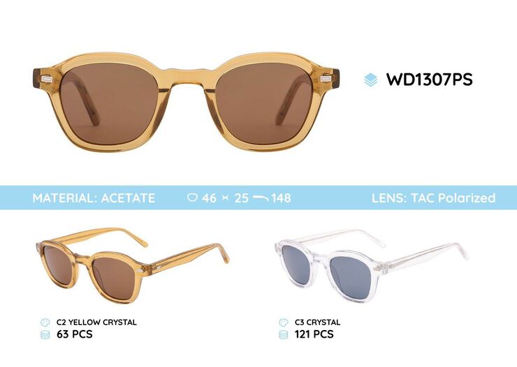 Acetate frames polarized sunglasses WD1307PS