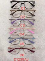 Metal frame for glasses with spring hinges Defile D1239AJ