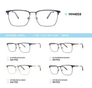 Metal men's frame for glasses MM4058