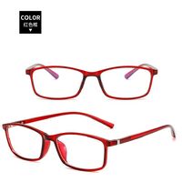 Plastic glasses KY2821-2平光 with Blue ray cut protection