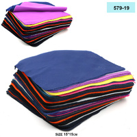 Салфетка из микрофибры,трикотаж ассорти материал и цвет для протирки линз в очках 579-19, 15*15 см (цена за пачку) Рекомендуем !!!