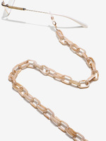 Set of two glasses chain with hearts GB092