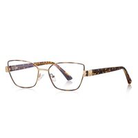 Metal + TR90 plastic Blue Blocker glasses frame for women with UV and blue light protection lenses More FCS3167