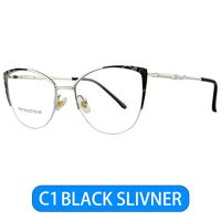 Metal nylor frame or glasses with blue light protection, with spring hinges FA87198