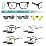 Оправа пластиковая из материала ацетат + насадка поляризационная солнцезащитная (клипон) Big City M1125S