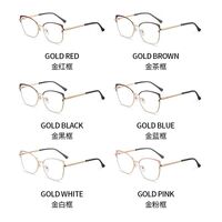 Metal glasses with blue light and UV protection 9707-3-GT