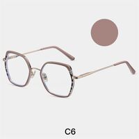 Combined frame (metal + TR90) or glasses with blue light protection, with spring hinges FA87254