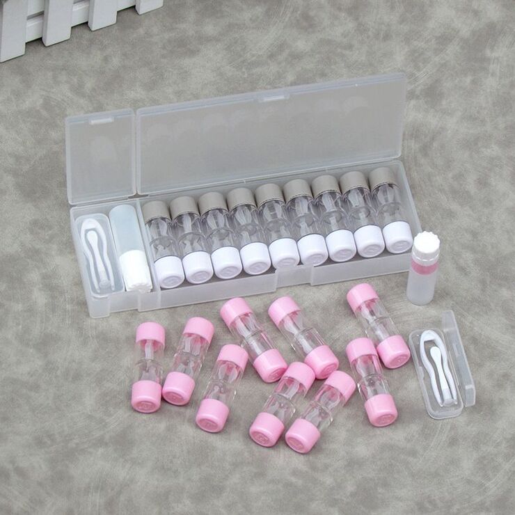 Набор для мягких контактных линз + 9 контейнеров для хранения DF-9RGP套装