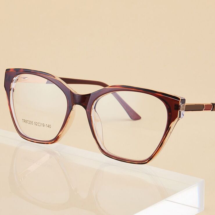 TR90 plastic frame or glasses with blue light protection, with spring hinges FA87235