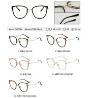 Оправа для очков комбинированная (металл + TR90) с защитой от синего света, с флексом FA7149