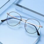 Metal glasses with blue light and UV protection 9663-2-GT