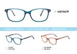 Plastic acetate eyeglasses frame for women with spring hinges WD1567P