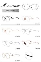 Metal frame with soft nose pad and spring hinges YY6503-DA