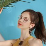 Оправа для очков комбинированная (металл + TR90) с защитой от синего света, с флексом FA87066