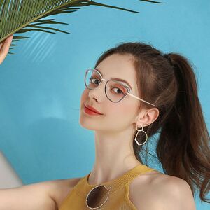 Оправа для очков комбинированная (металл + TR90) с защитой от синего света, с флексом FA87066