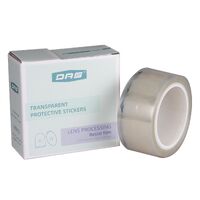 Липкий сегмент (липучки, слиперы, противоскользящие накладки) для линз, прозрачный с серебряным краем, ПВХ, 1000 штук