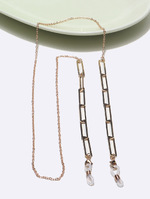 Acrylic pearl luster mixed color glasses chain GL1363