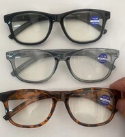Plastic eyeglasses for reading KY2145 Blue ray cut, diopters from +1.00 to +4.00, PD62-64