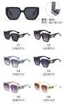 PC plastic sunglasses with metal hinge 5001W