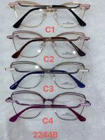Metal frame for glasses with spring hinges 2244B