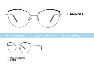 Metal women's frames for glasses MW4067