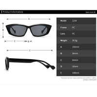Plastic polygonal sunglasses for women Elit 1224-EL