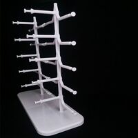 Tabletop plastic glasses stand for 10 slots Y1010