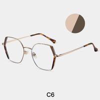 Combined frame (metal + TR90) or glasses with blue light protection, with spring hinges FA87259