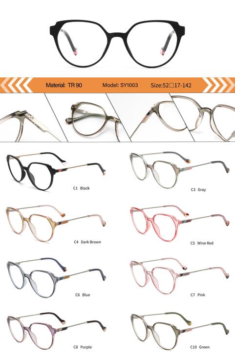 Оправа пластиковая из TR90 женская с флексом SY1003-DA