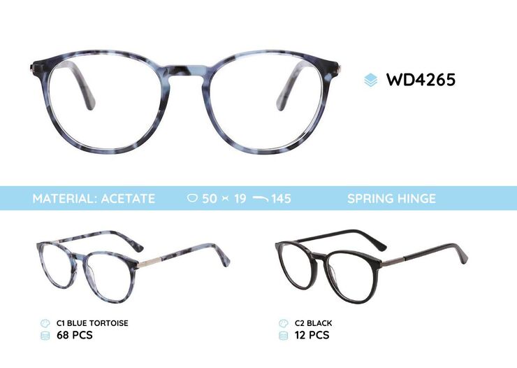 Plastic acetate eyeglasses frame for women WD4265