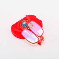 Plastic folding reading glasses JYCSTR003 with Blue ray cut protection and case, diopters from +1.00 to +4.00, RMC=62-64