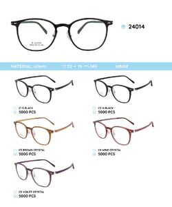 Plastic Ultem eyeglasses frame 24014