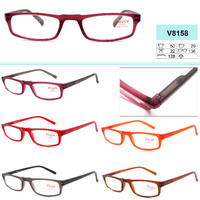 Plastic frame glasses with artificial leather case/thisout VIZZINI V8158