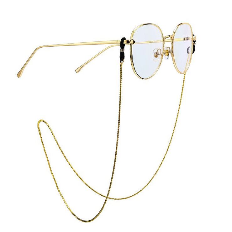 Gold-colored metal non-slip chain, for glasses and masks GA010