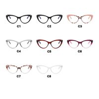 Plastic glasses with blue light protection for women 28026-PN