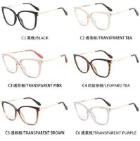 TR90 plastic frame or glasses with blue light protection, with spring hinges FA87154