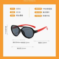 Polarized silicone sunglasses with UV400 protection for kids T111011