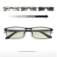 Blue Block metal glasses with blue light protection photochromic F2010-F