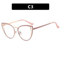 Metal glasses with blue light protection for women 1820-PN