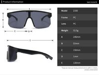 Plastic one-piece sunglasses Elit 2330-EL