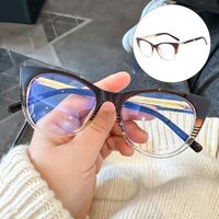 Reading PC plastic + metal glasses with Blue Ray Cut protection for women KY8083, diopters from 0.00 to +4.00