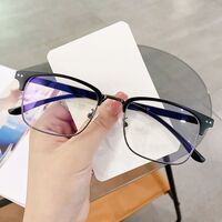 Очки гибридные, металл + TR90, с защитой от синего света Blue Block FENQI F2756