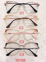 Metal frame for glasses with spring hinges 1078B
