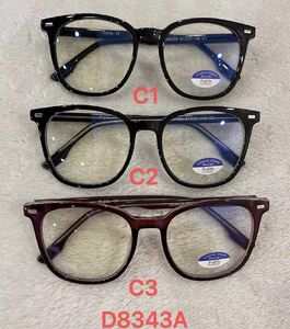 Computer glasses with blue light protection, with box and soft case Defile D8343A