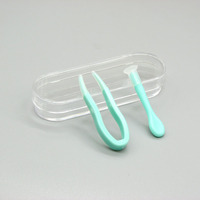 Plastic tweezers with individual pencil-box packaging XY2003, size 6.2 * 2.3 cm