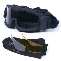 Safety shockproof tactical goggles +3 caps 军迷眼镜dxgs