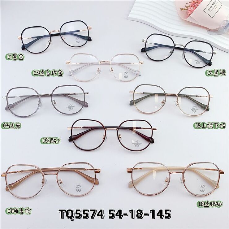 Оправа гибридная, металл + TR90, линзы с Blue Block покрытием SANTA TQ5574